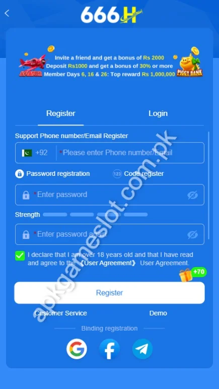 666H-Game-Register